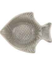 Schale Fisch grau