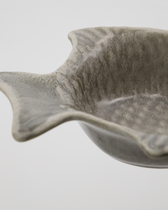 Schale Fisch grau