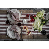 Geschirrtuch gestreift - rot beige