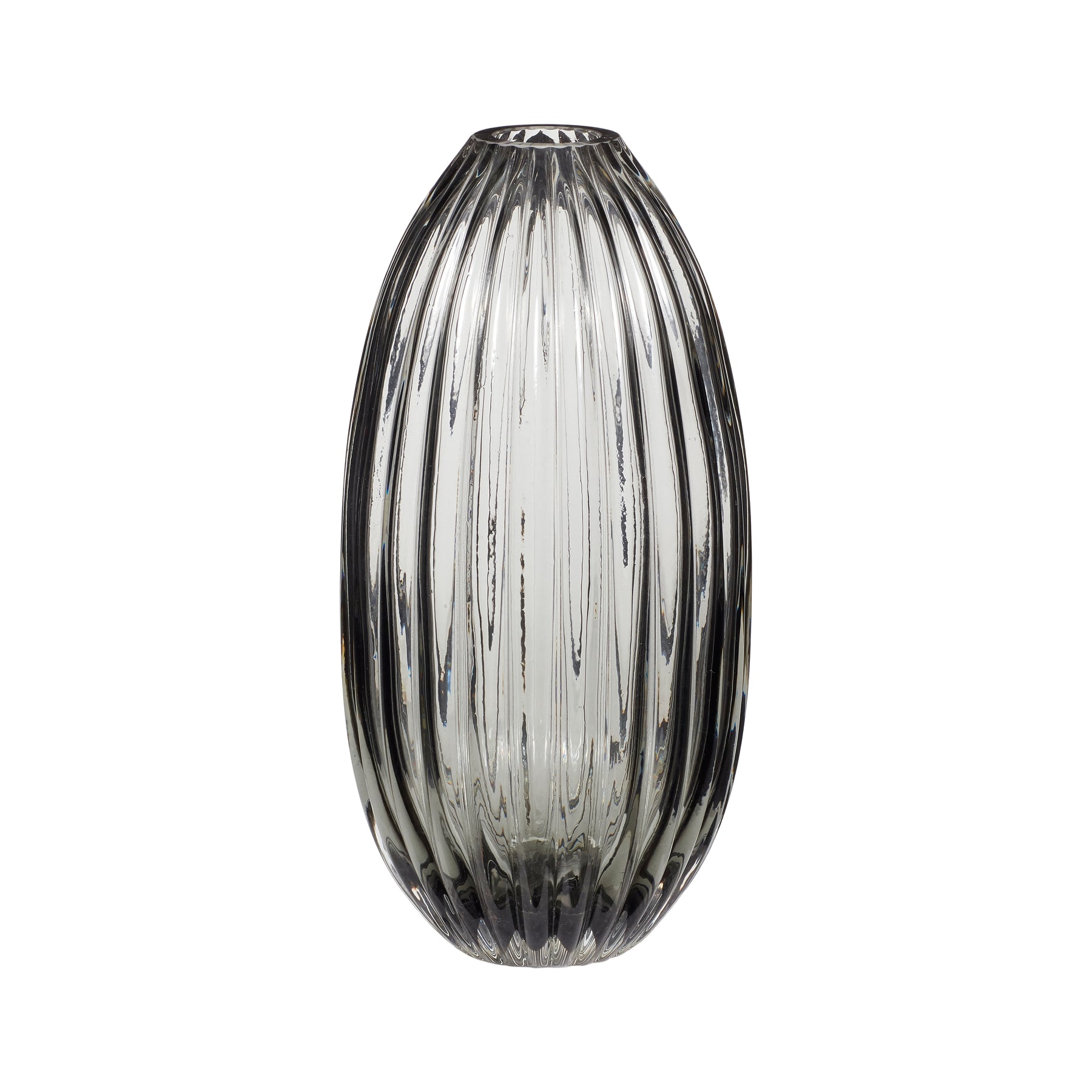 Vase Ripple - Grau