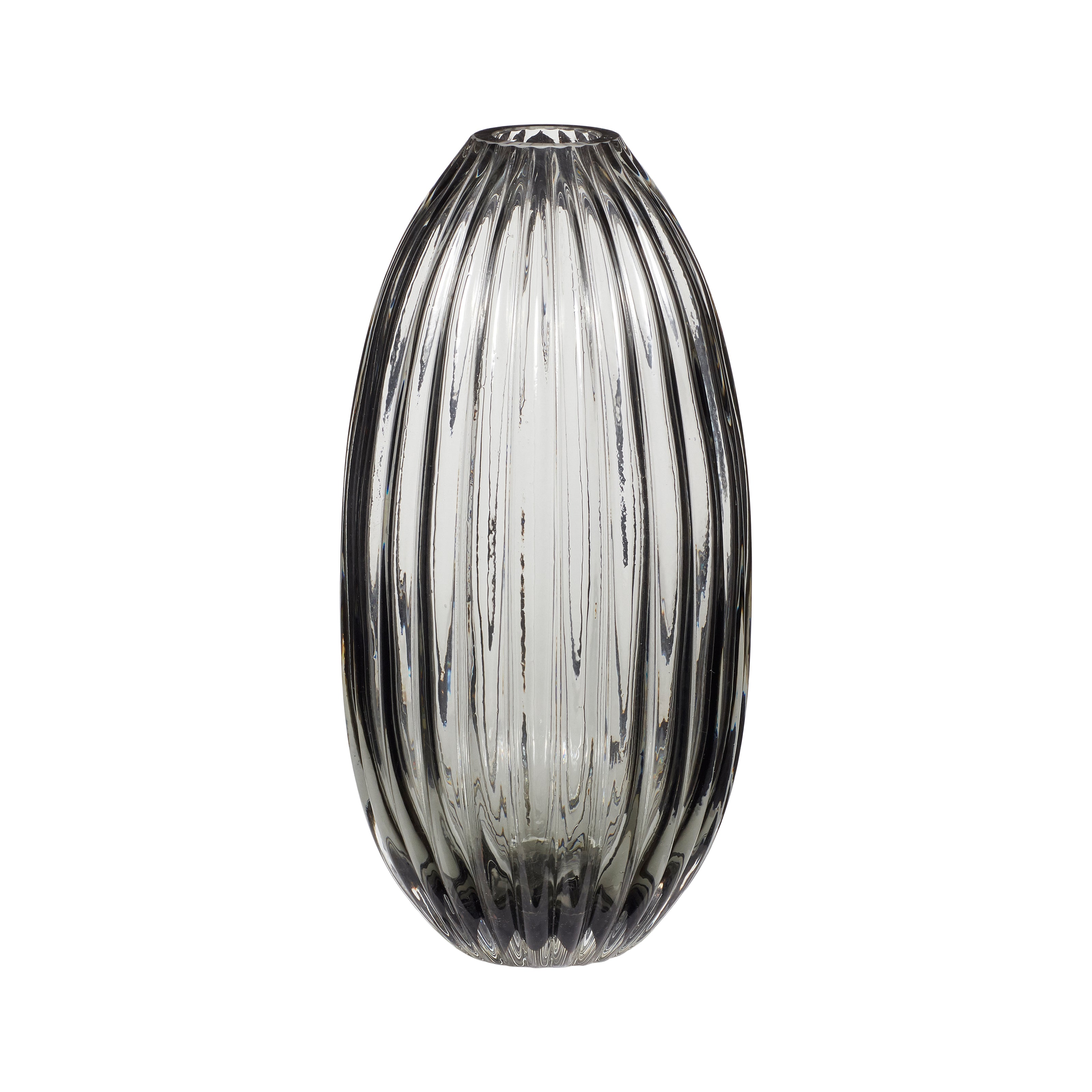 Vase Ripple - Grau