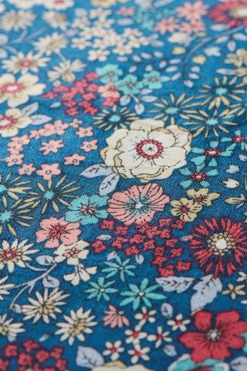 Kissenbezug Floral - blau / violett