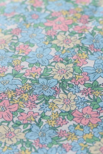 Kissenbezug Floral - hellblau/rosa