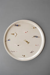 Tablett Schwimmer - Sand - Ø 38 cm