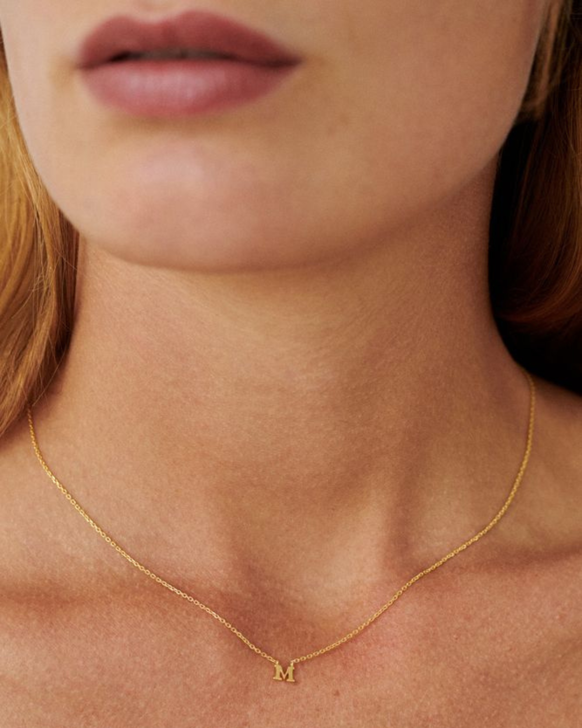 Halskette Note - gold versch. Buchstaben