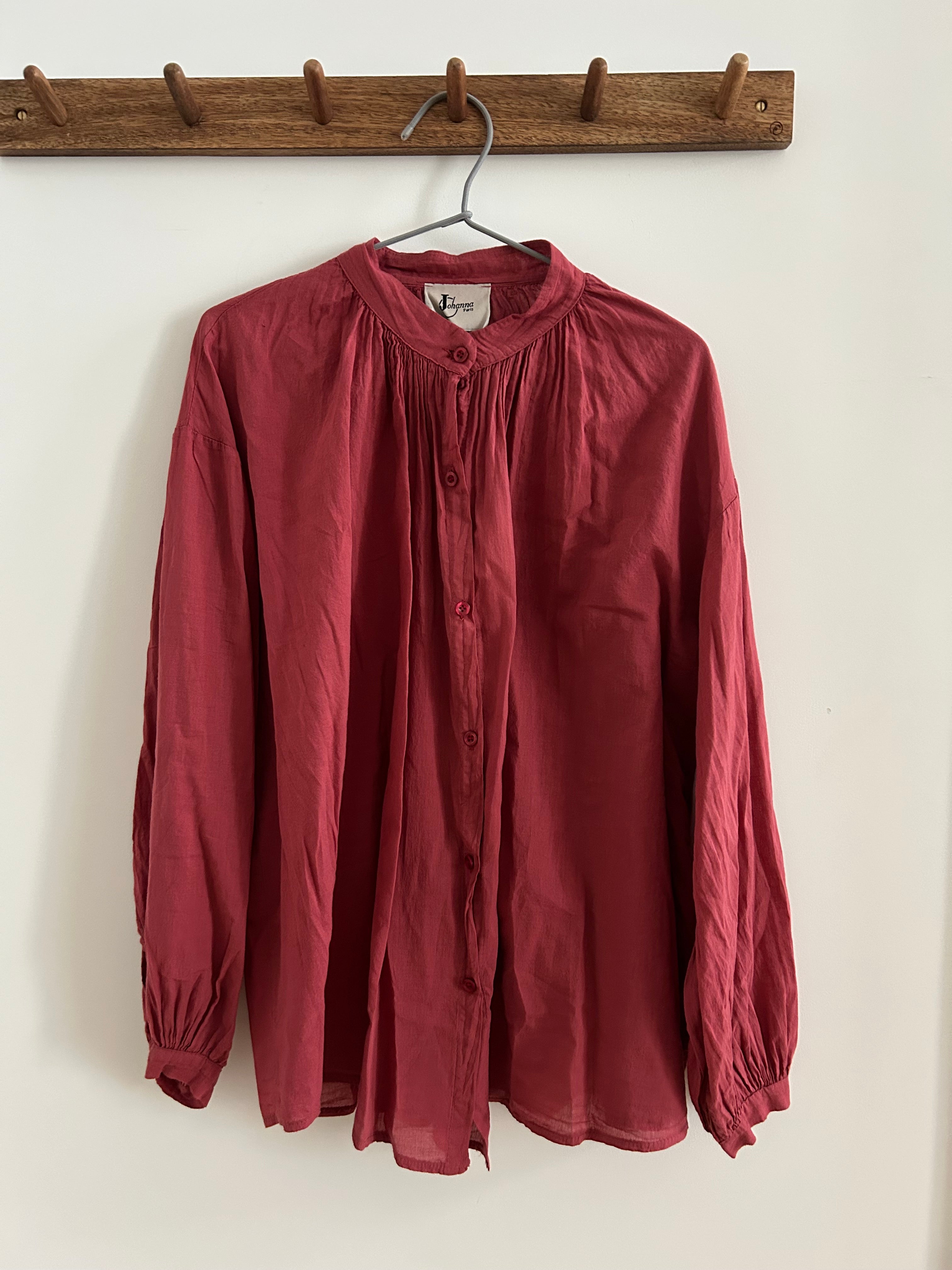 Bluse helles bordeaux