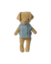 Welpen-Strickpullover - Blau