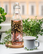 Mumin Glasflasche mit Bügelverschluss - Omenat 1 Liter