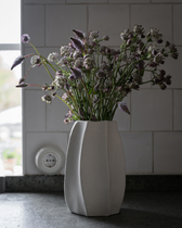 Steingut Vase - Naturweiß (23 cm)