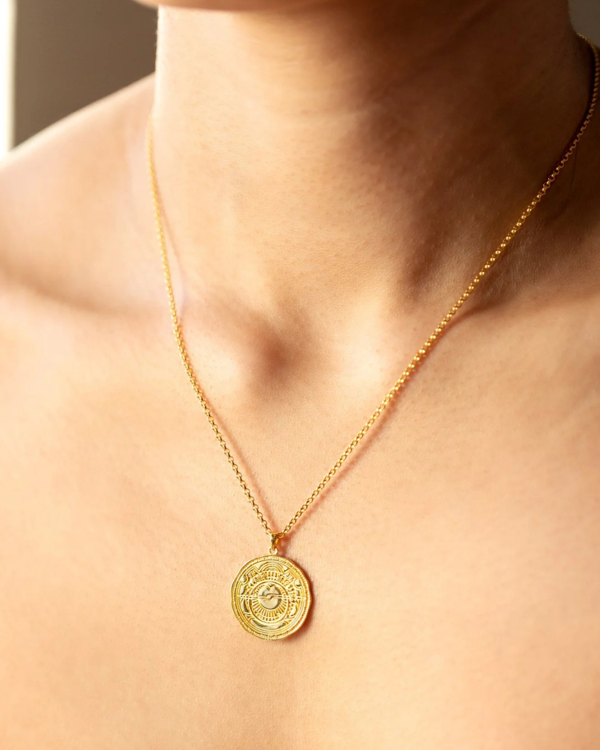Halskette Lucky Coin Navigate - gold