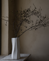 Steingut Vase - Naturweiß (31 cm)