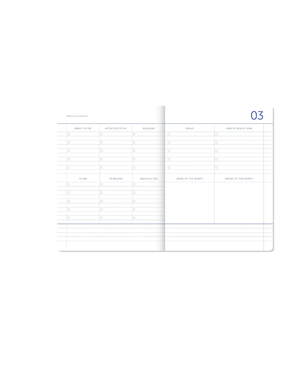 My Journal 2027 – Blumenmuster Dunkelblau/Hellblau