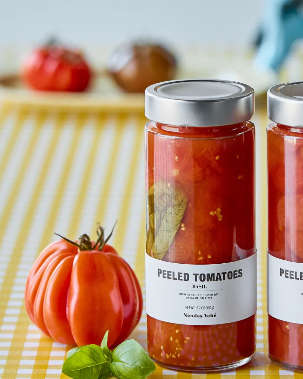 Geschälte Tomaten mit Basilikum (530 g)