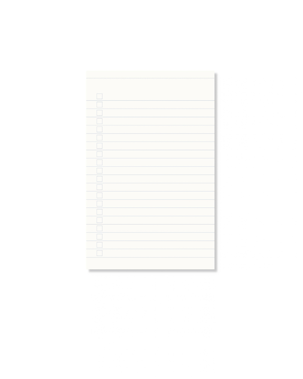 Notizblock Everyday List - Delfter Blau
