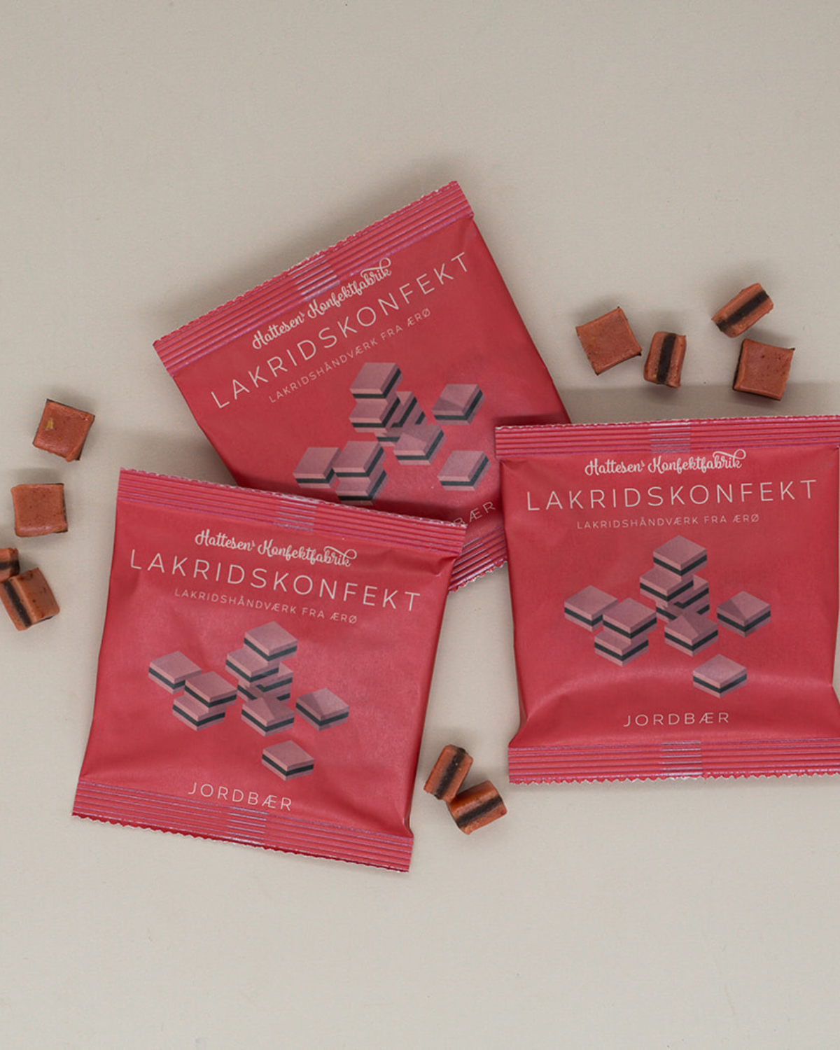 Lakritz Konfektstücke - Erdbeere