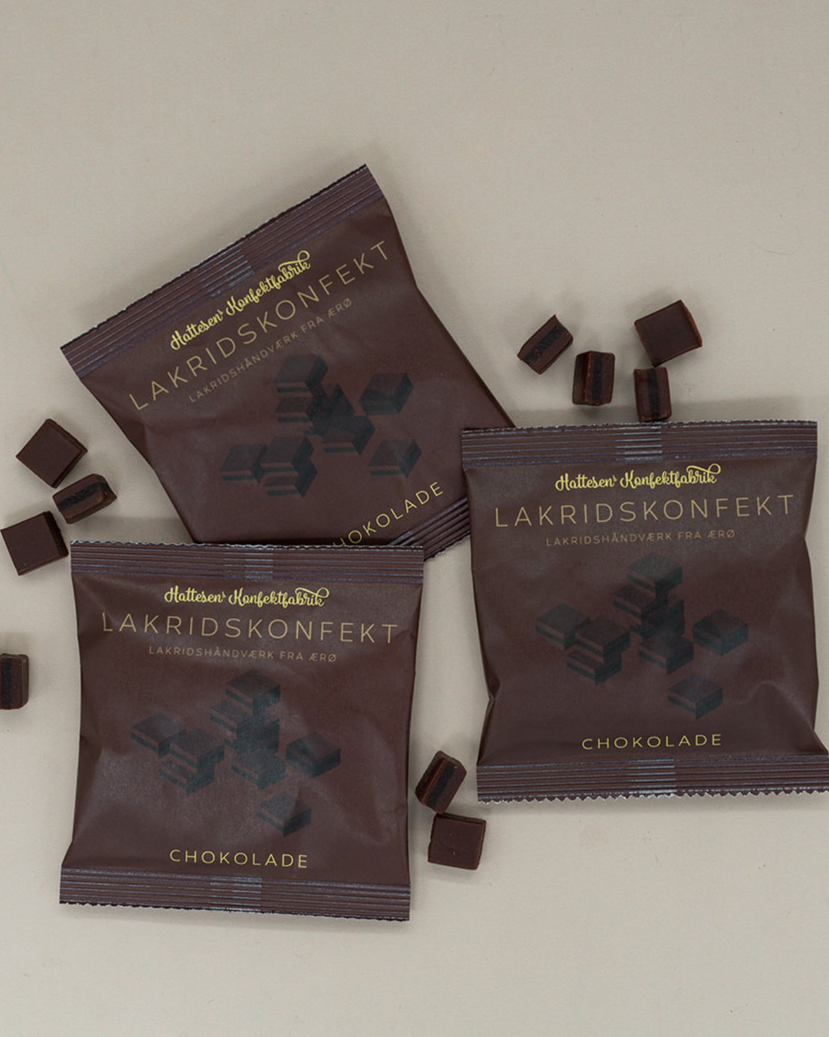 Lakritz Konfektstücke - Schokolade