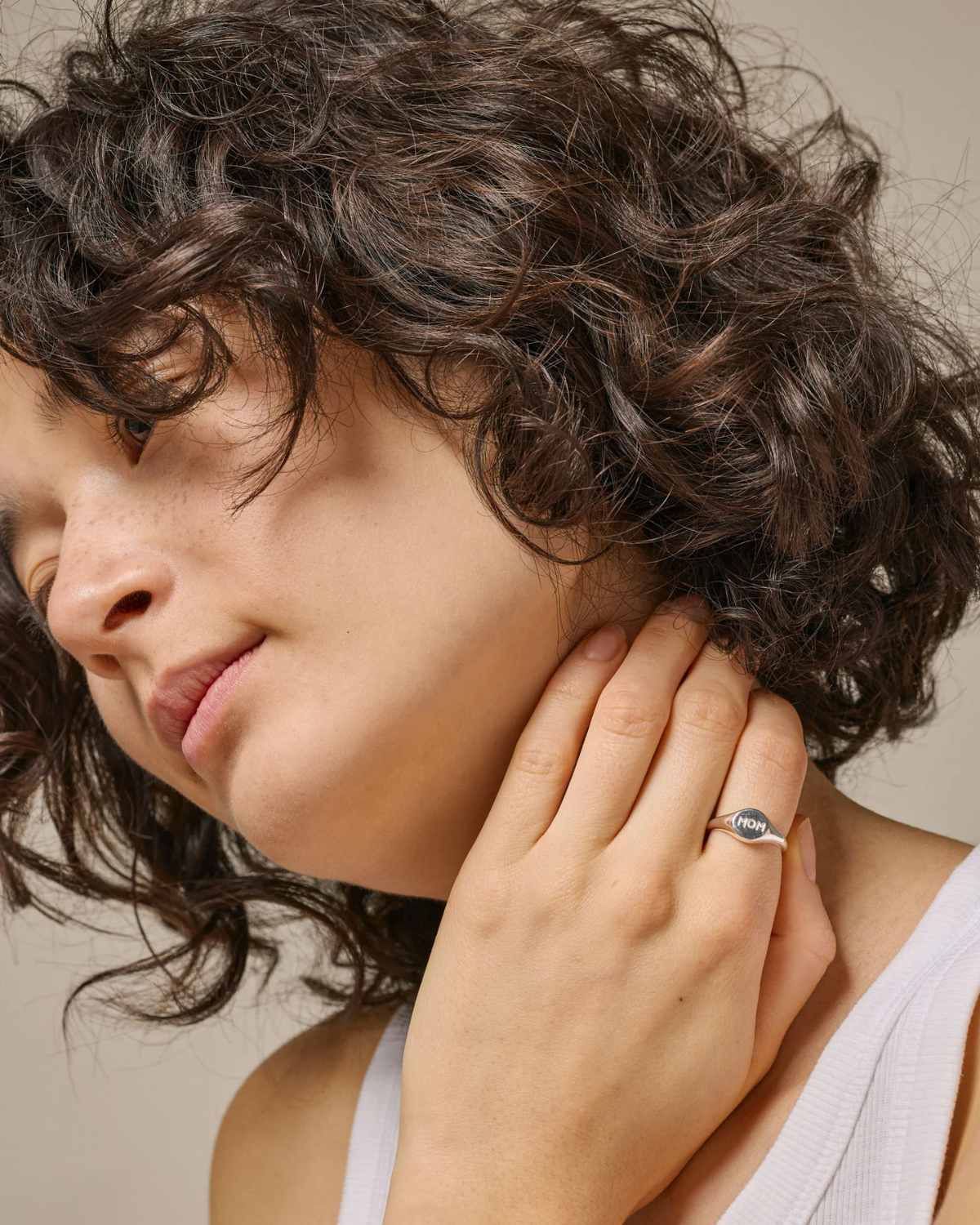 Ring Mom Signet - silber