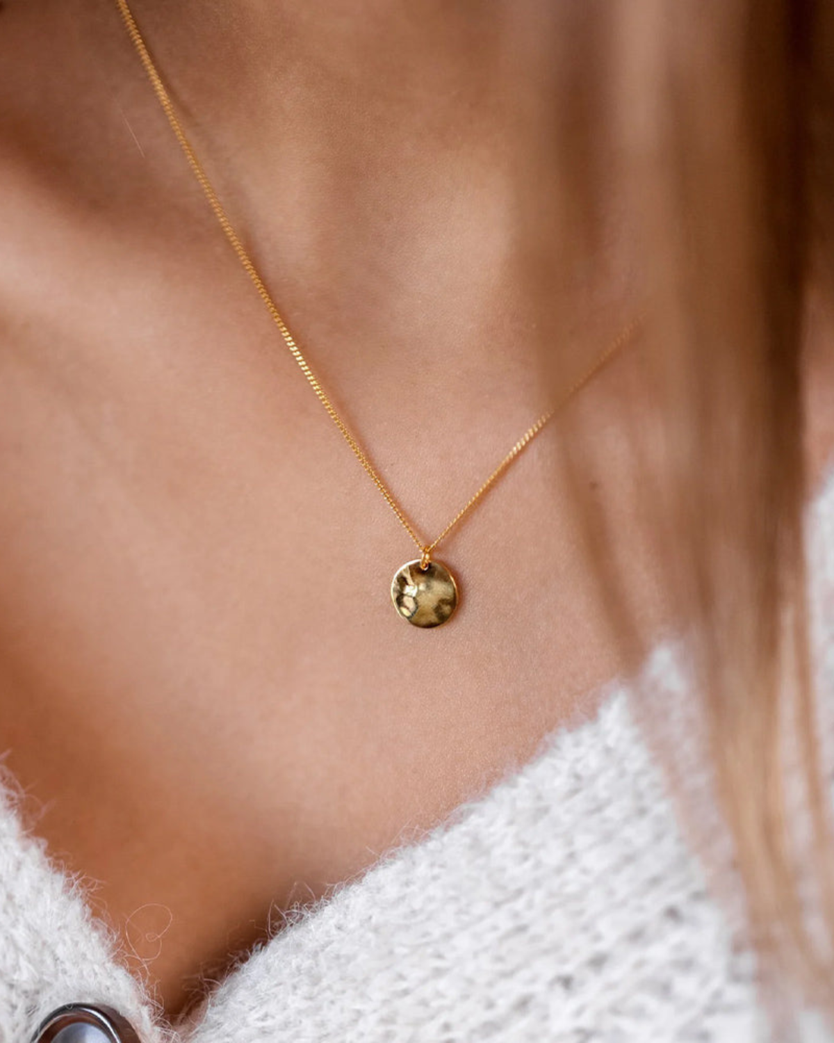 Halskette Minimalistica Hammered - gold