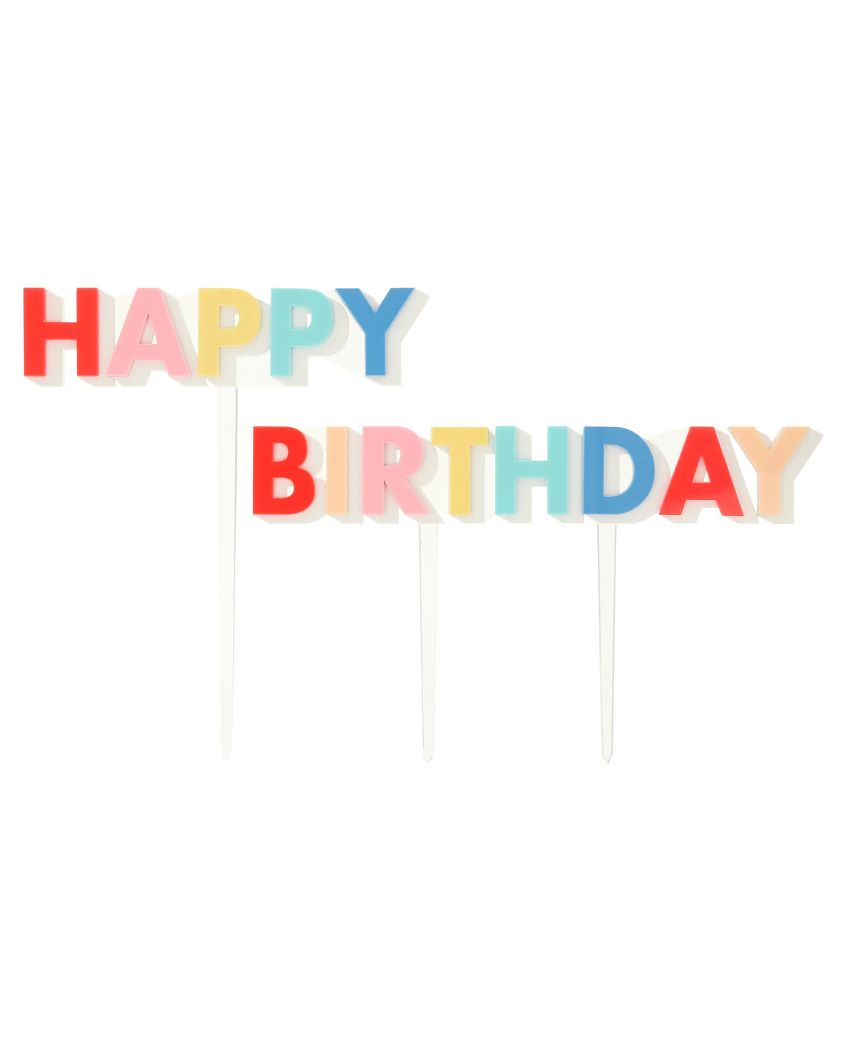 Cake Topper - Happy Birthday