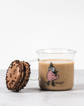 Mumin Glastasse aus Borosilikatglas - Lilla My Rosa 350 ml
