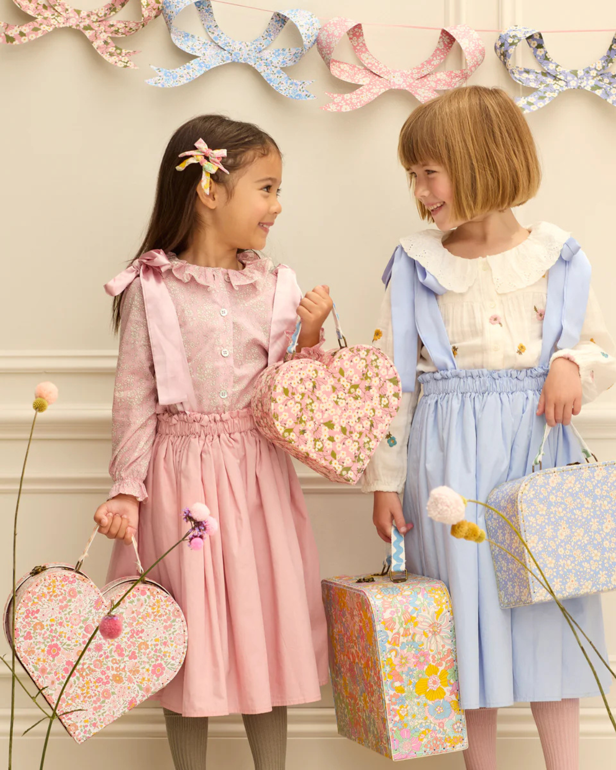 Herz-Koffer Meri Meri x Liberty - 2er Set