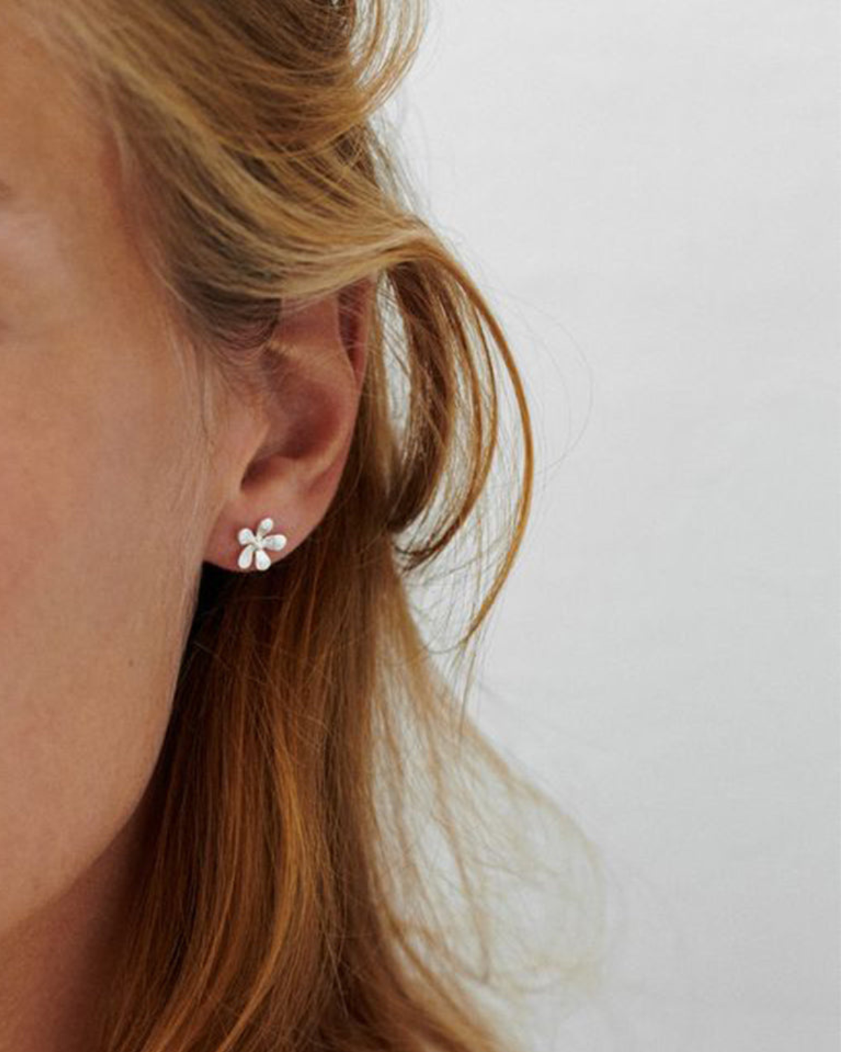 Ohrstecker Wild Poppy - silber