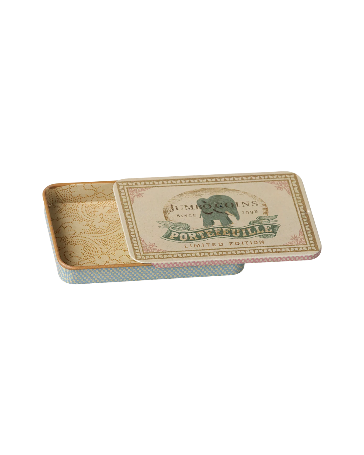 Metall-Schiebedose - Jumbo Coins Blue