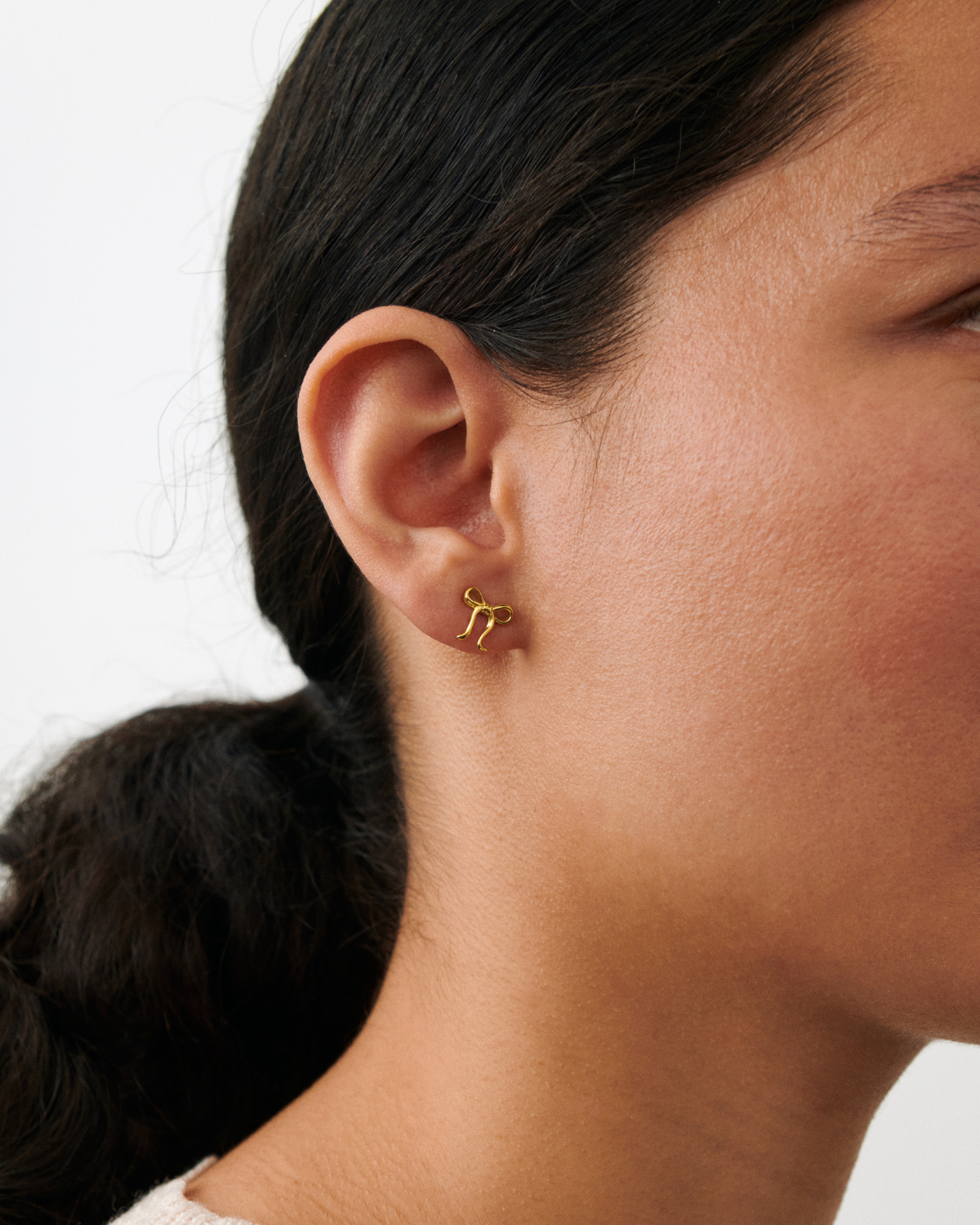Bow Ohrstecker – gold
