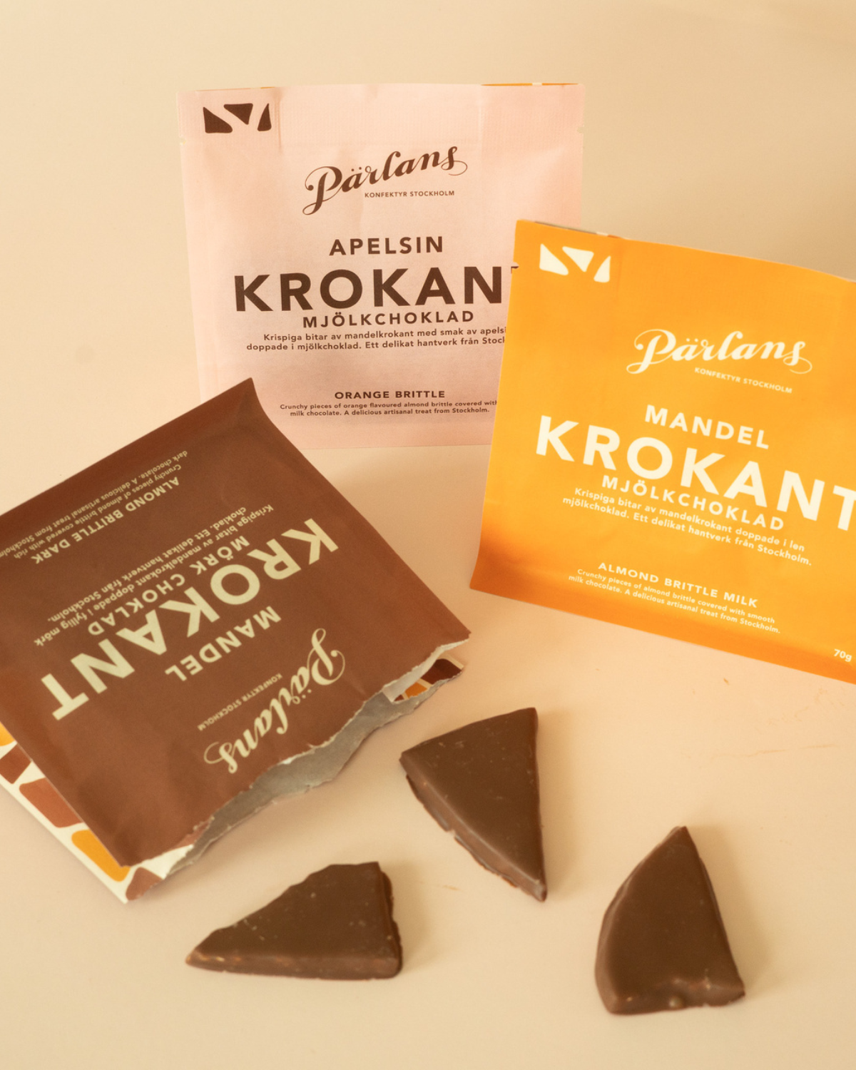 Mandel Krokant Brittle Bag - Milchschokolade 70 g