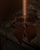 Samtschleife - Mokka 15 cm