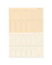Deskplanner / Wochenplaner - lavender blue