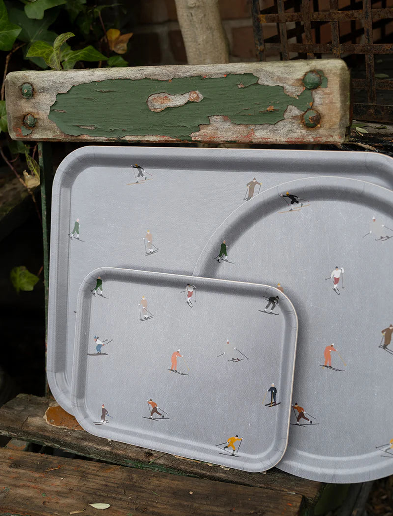 Tablett Skifahrer - groß