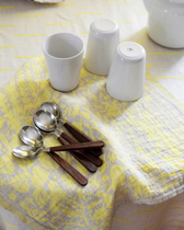 Leinen-Handtuch VILLIYRTIT - Gelb-Leinen (48 x 70 cm)