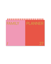 Familienplaner 2027 - Pink/Rot