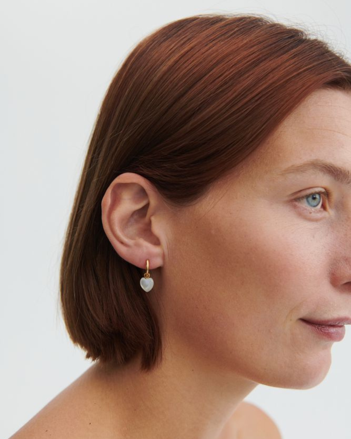 Ohrringe Ocean Heart Huggies - gold