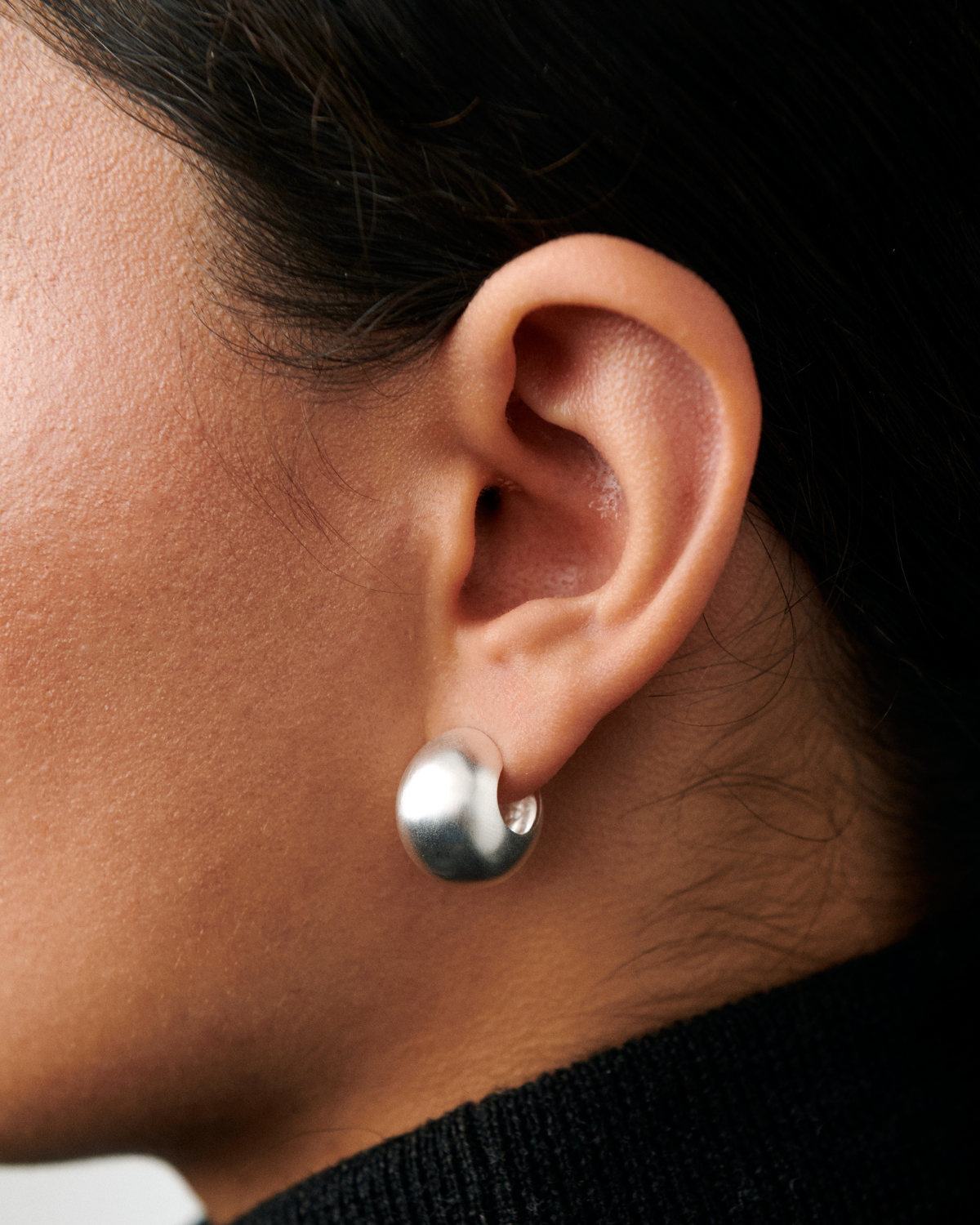 Small Echo Hoops - gold