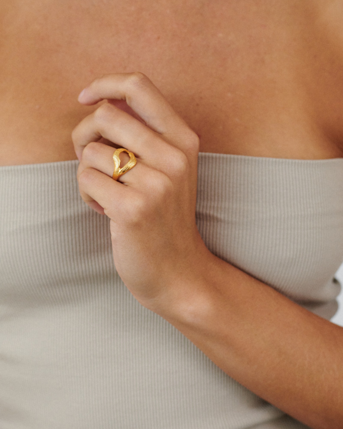 Ring Flowing Dreams - gold