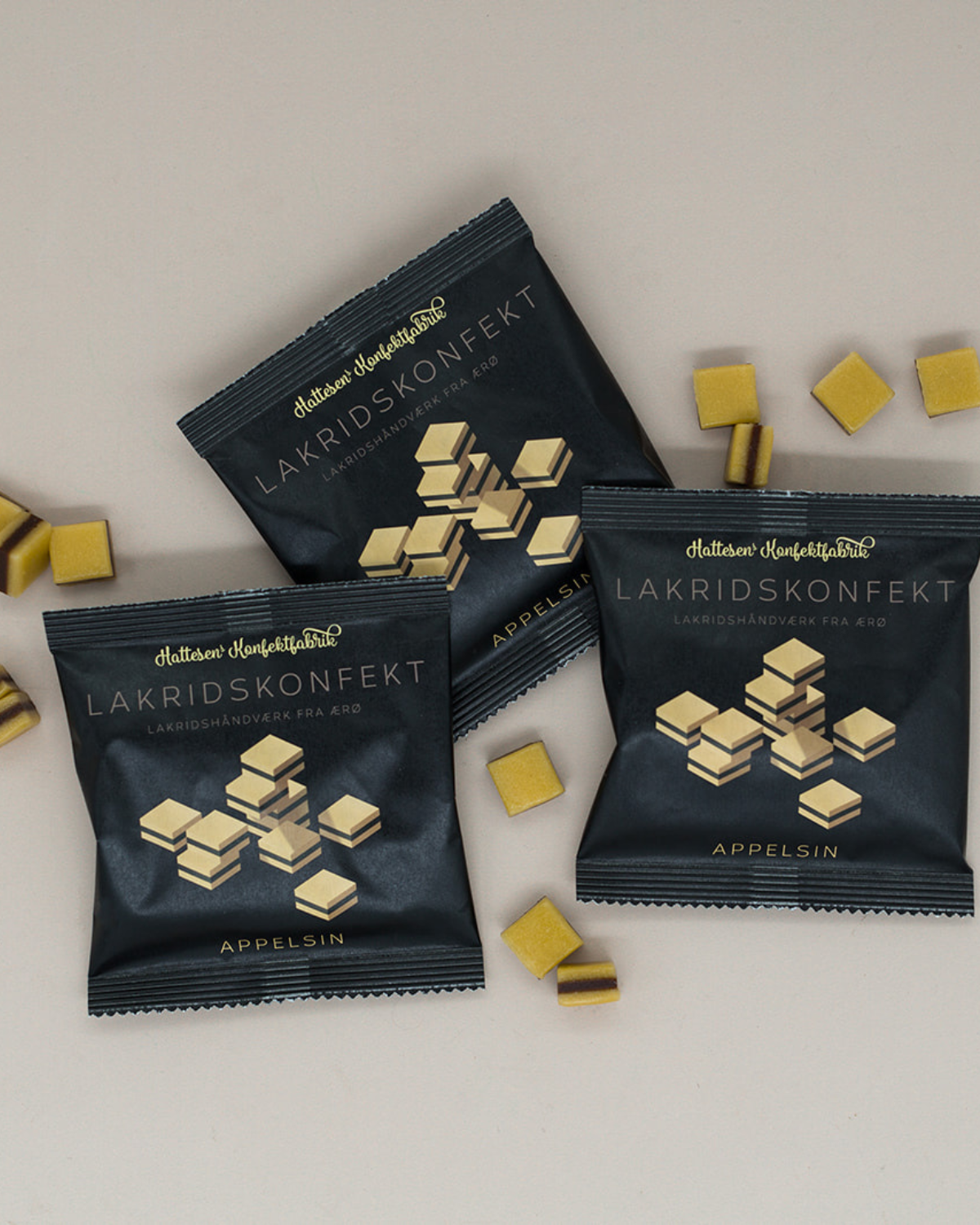 Lakritz Konfektstücke - Orange