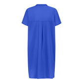 Kurzarm-Kleid Seoul - Surf the Web / Dunkelblau