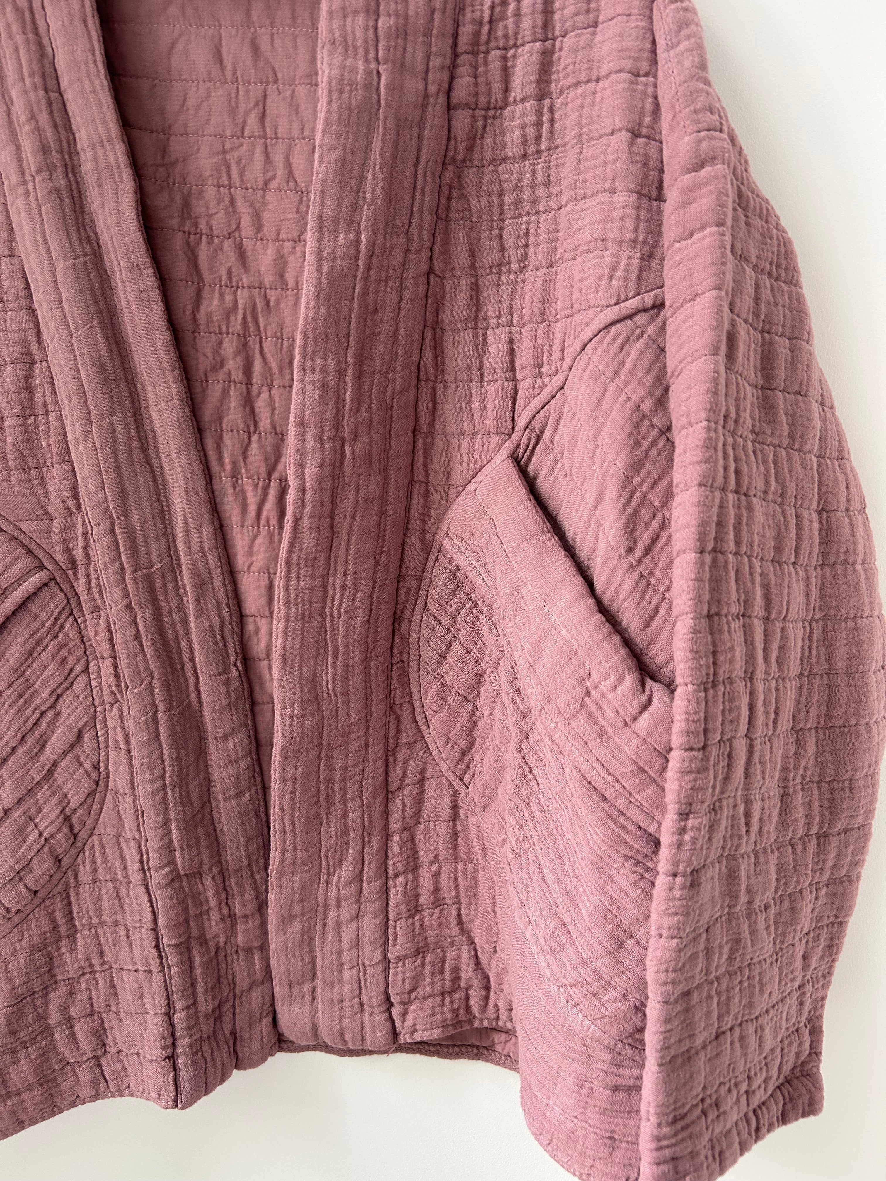 Kimono-Jacke - altrosa