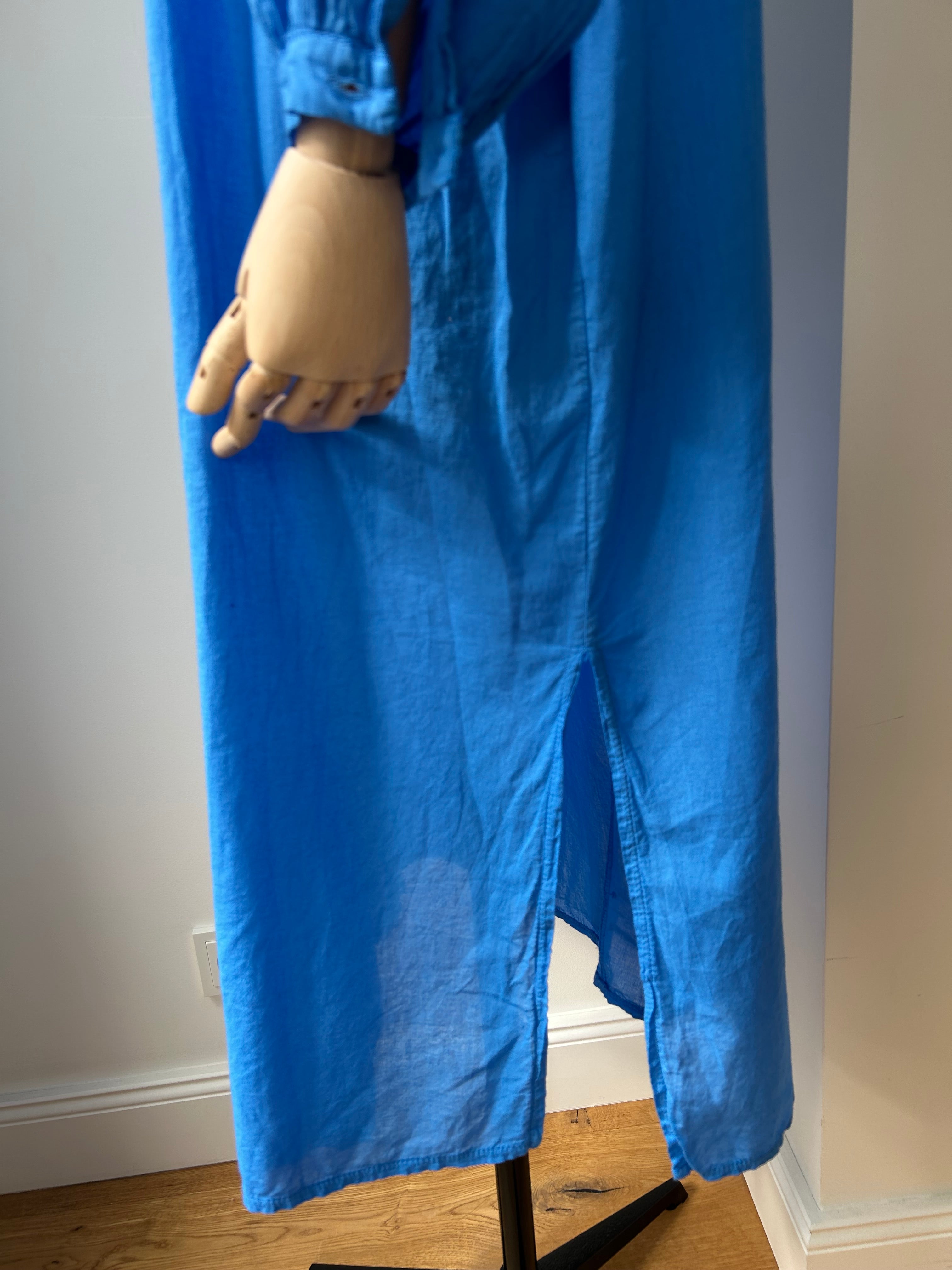 Sommerliches Blusenkleid - blau