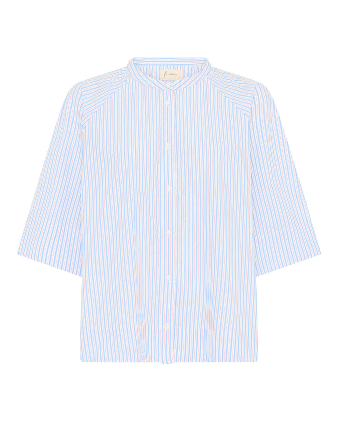 Bluse Abu Dhabi - Blue Cameo Stripe / Blau-Kamel Gestreift