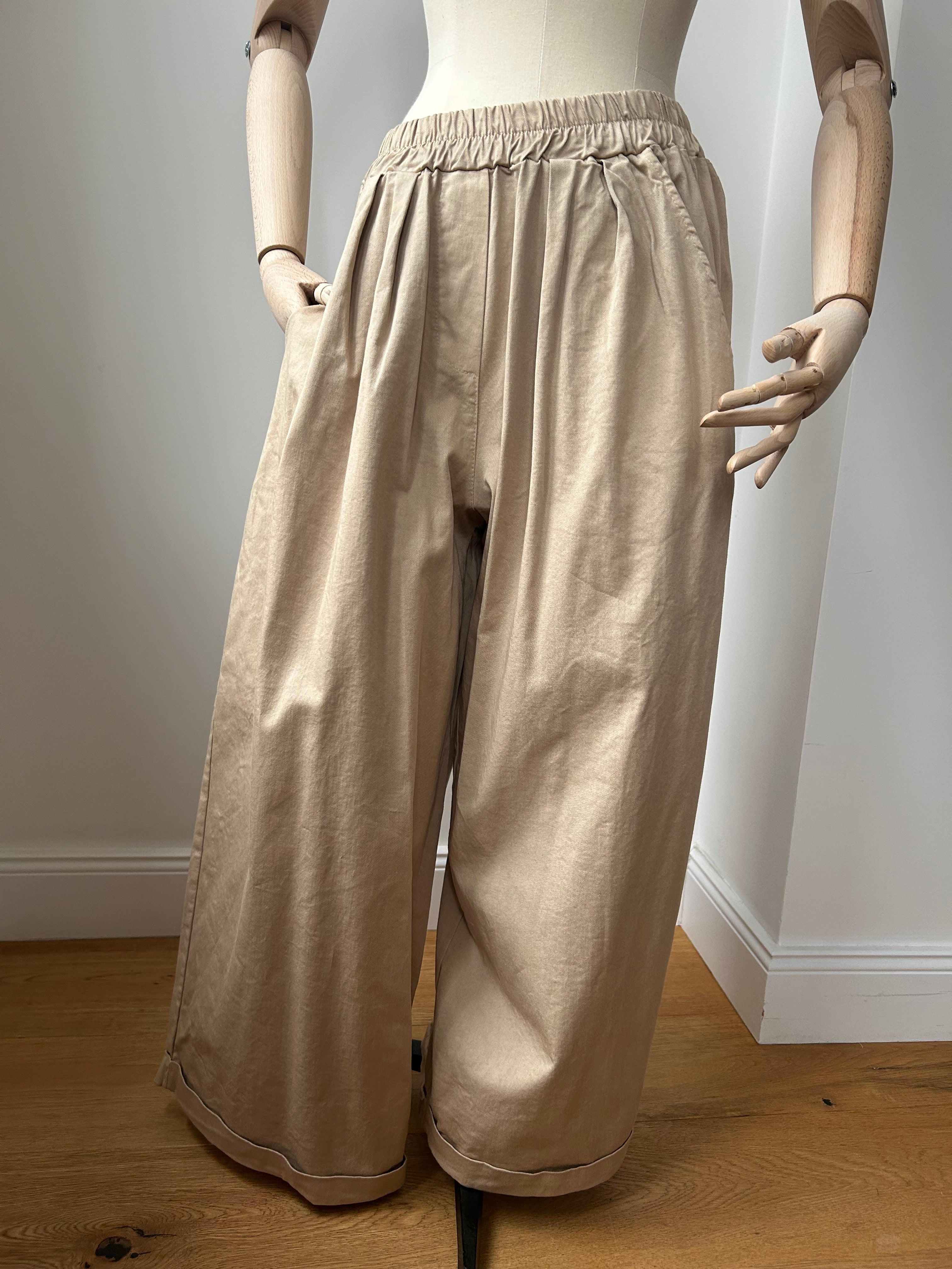 Culotte Palazzo-Hose - beige