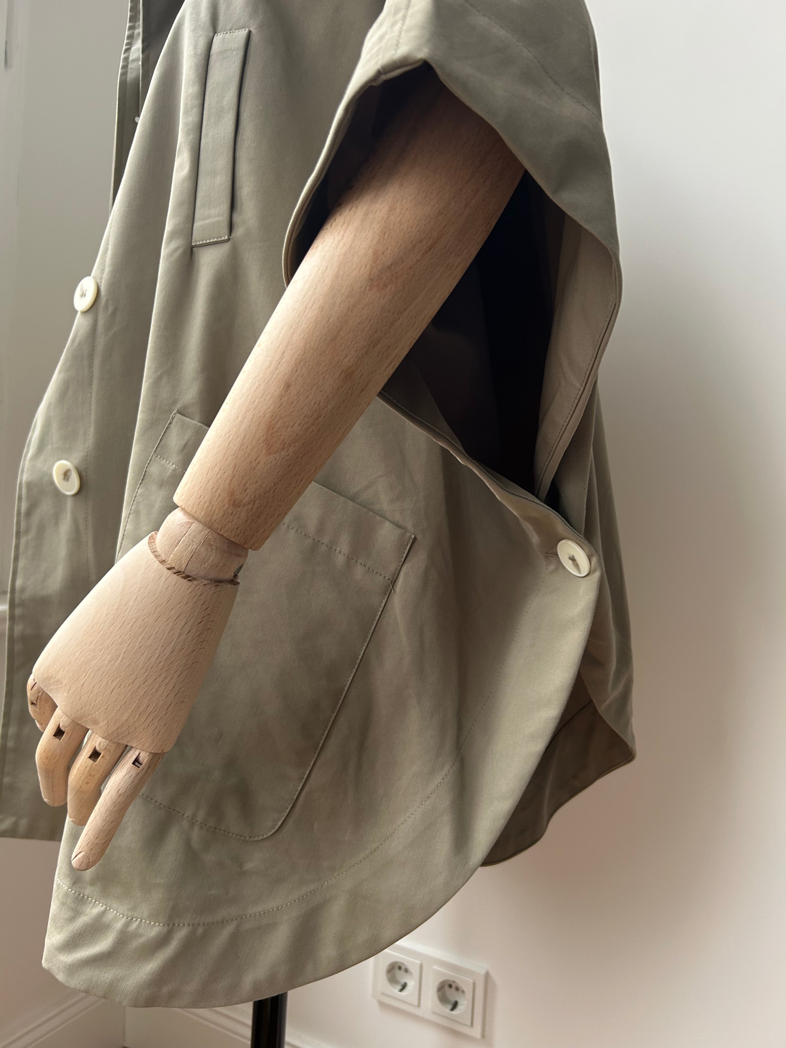 Cape-Jacke - khaki-beige