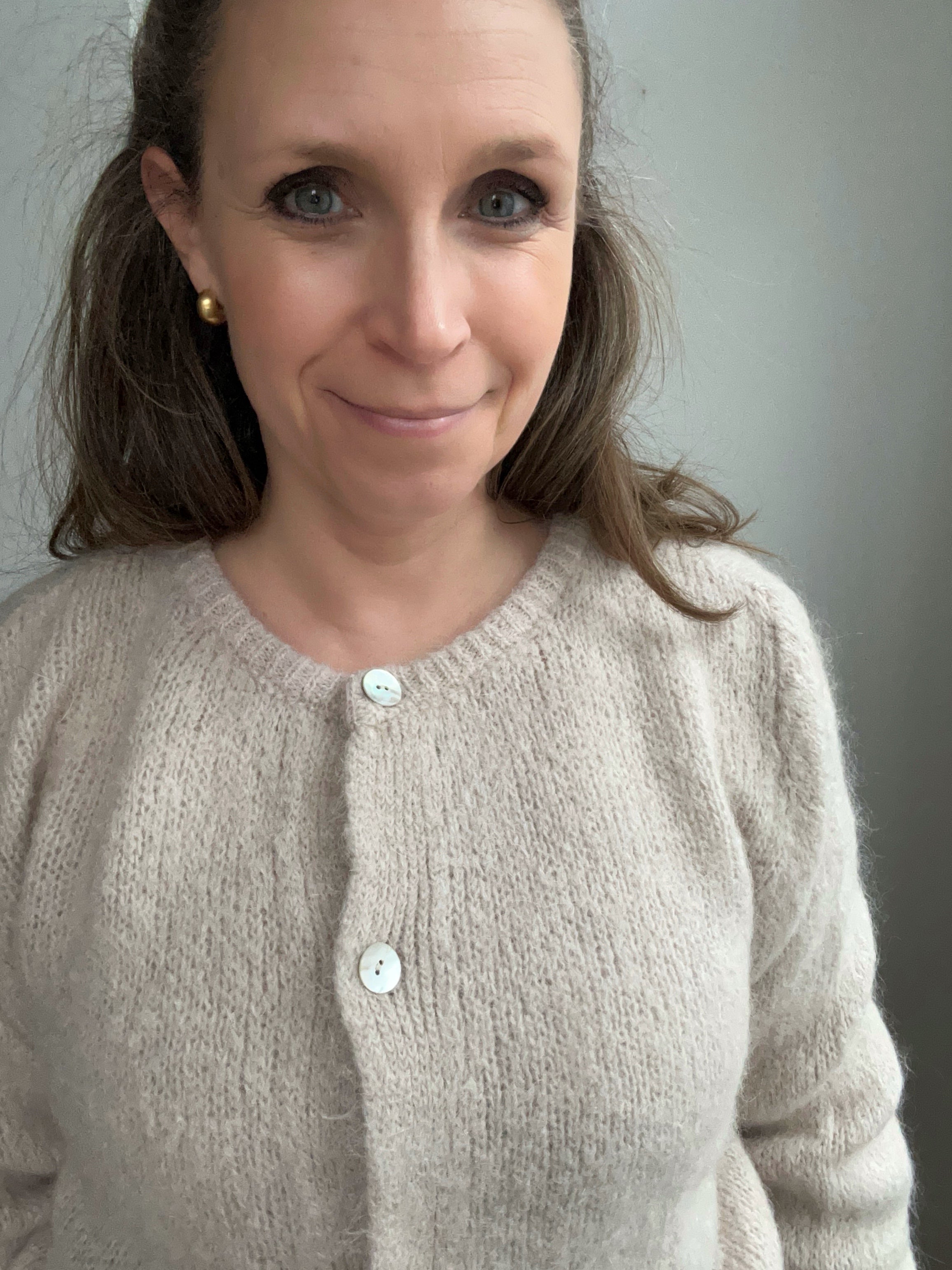 Strickjacke Cardigan - natur