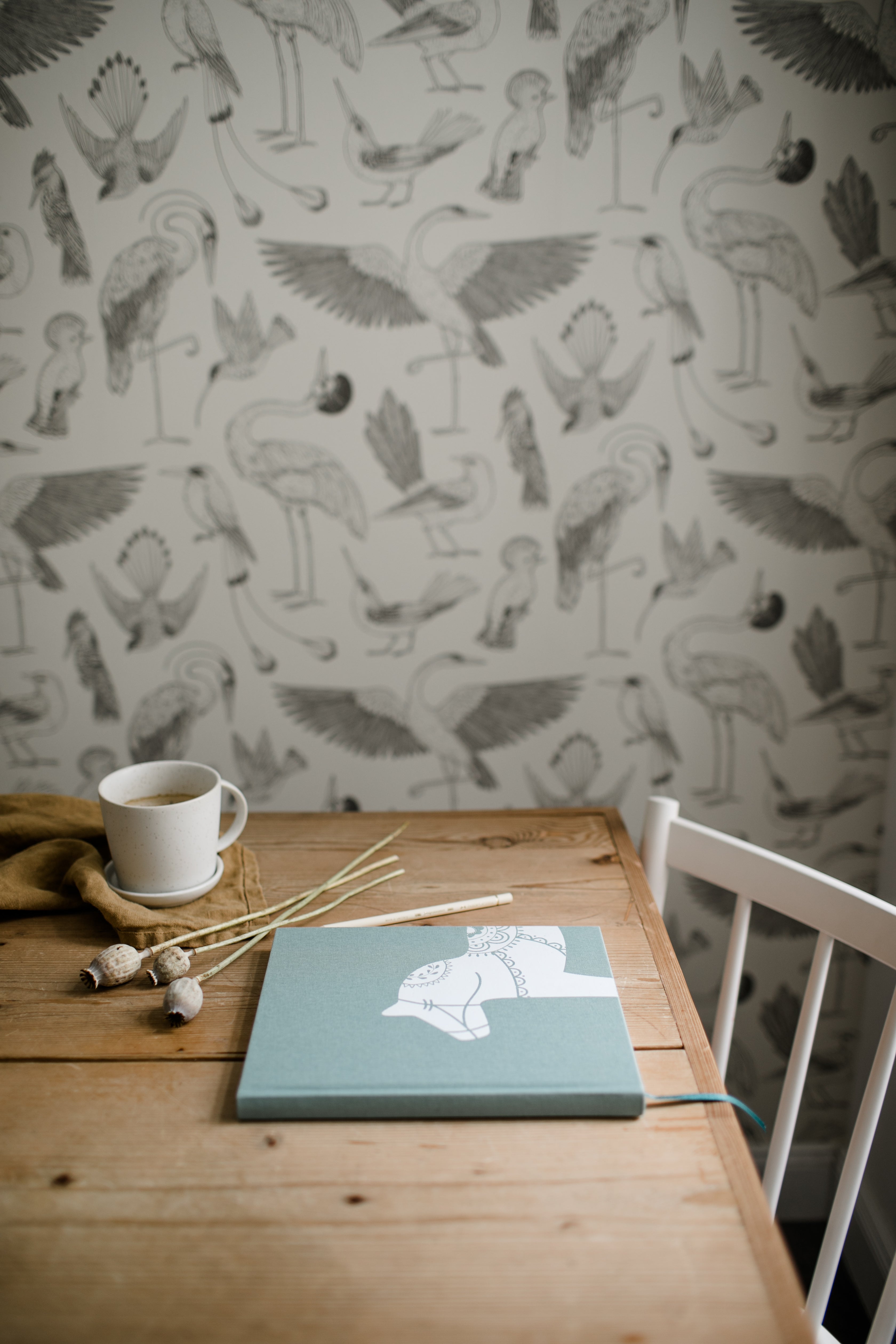 Notizbuch Dalapferd - dusty green 21 x 24 cm