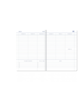 My Journal 2027 – Blumenmuster Dunkelblau/Hellblau