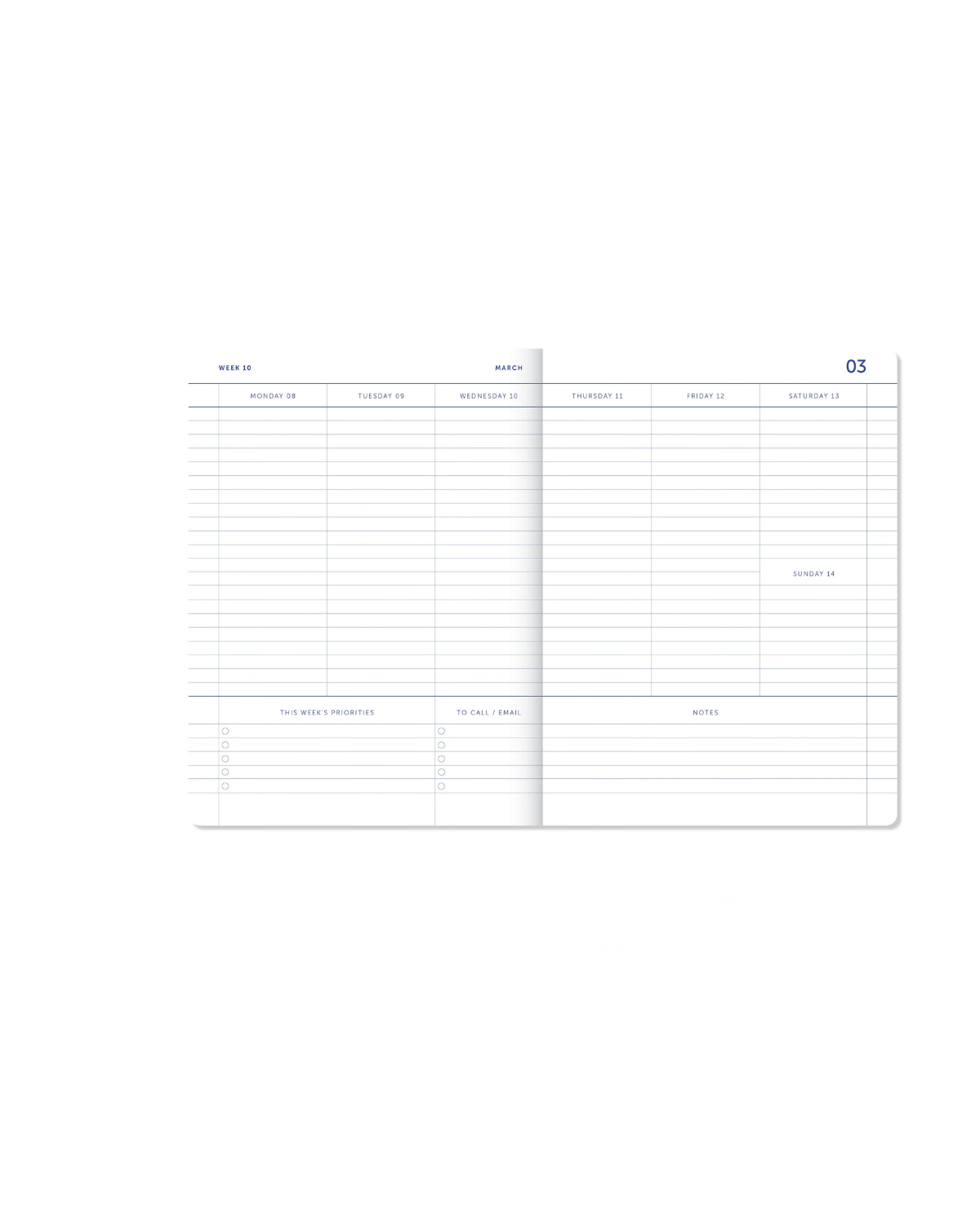Mein Journal‑Planer 2027 – Delftblau