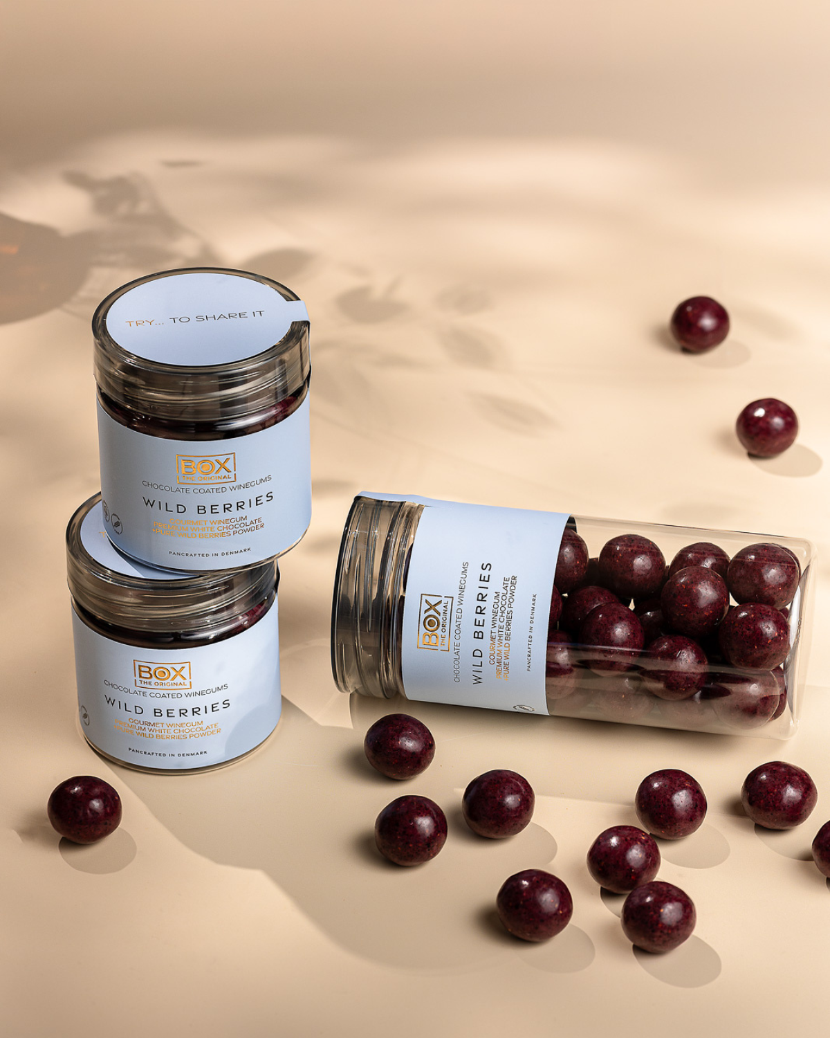 Fruchtgummi mit Schokolade – Wild Berries / Wildbeeren 250 g