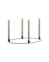 Kerzenhalter aus Metall - Oval